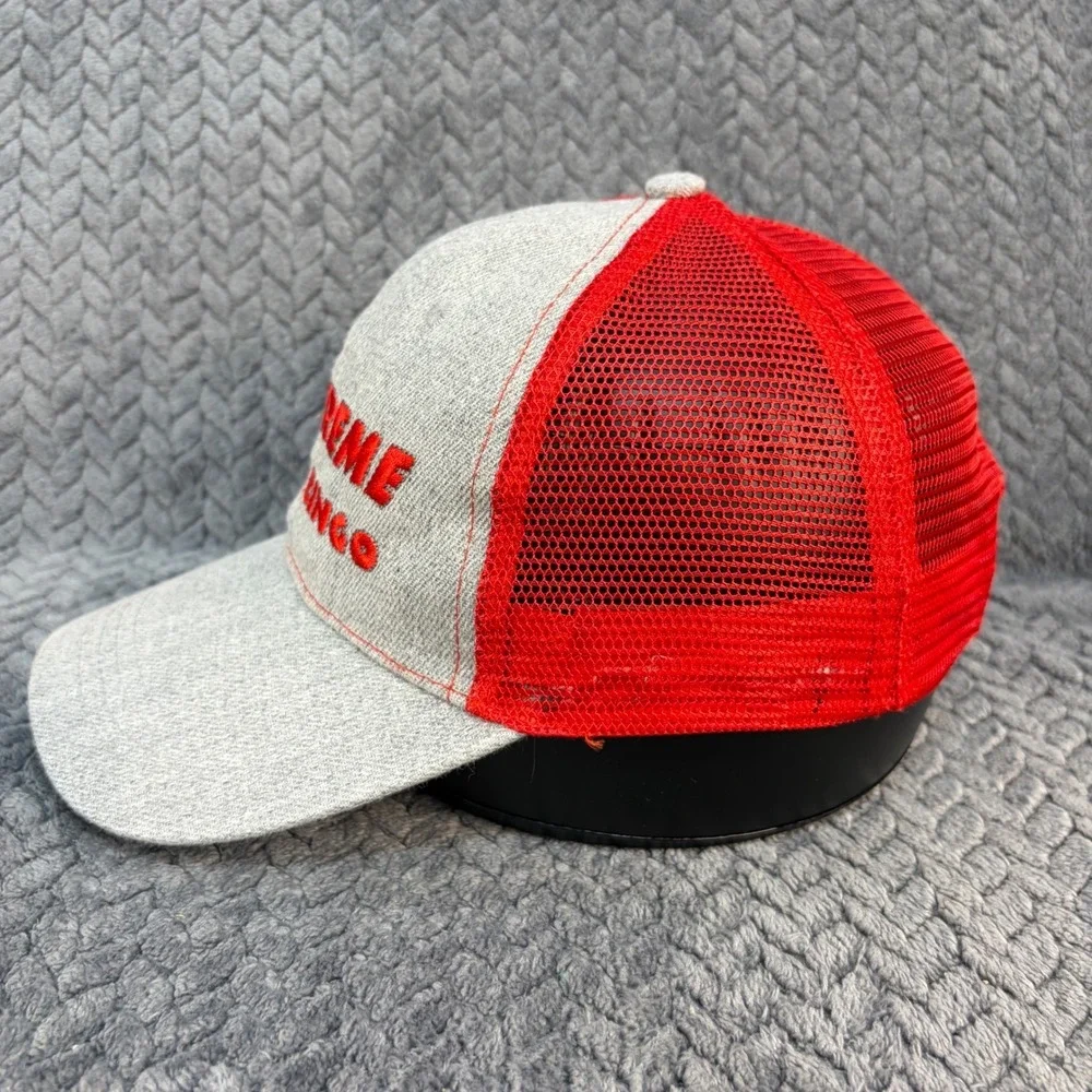 Hit Wear Xtreme Bar Bingo Trucker Hat Gray Red Mesh Snapback Cap 0664